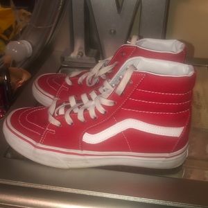 Red sk8-hi Vans